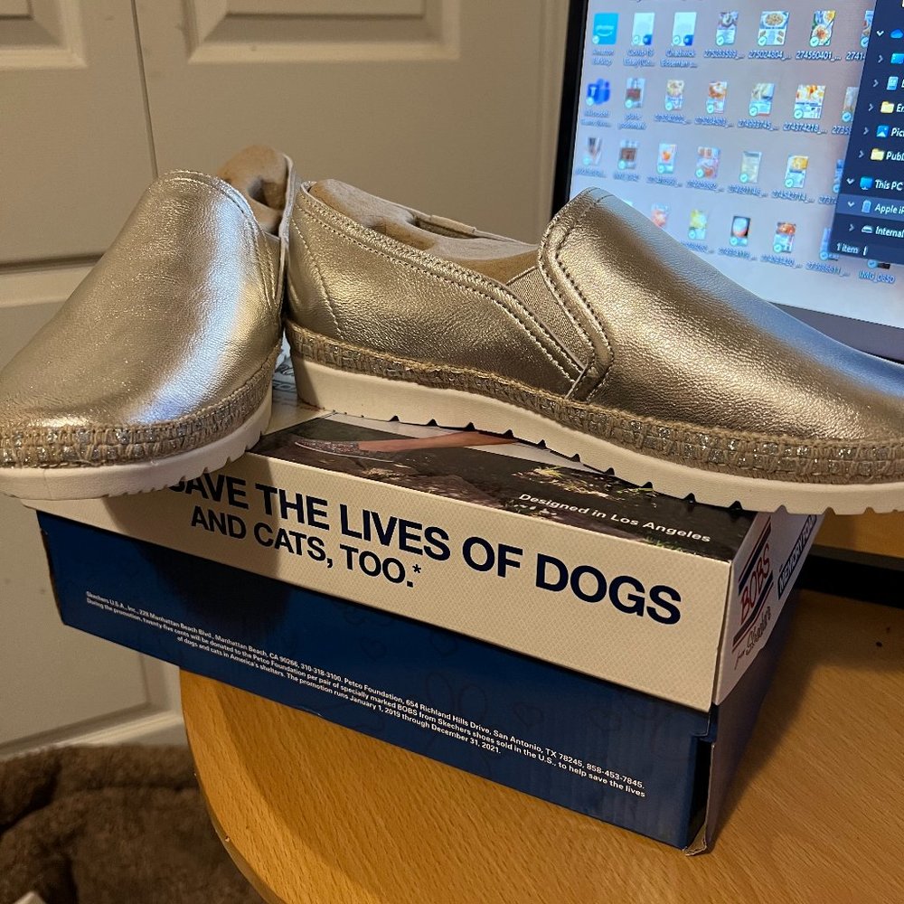 Bob Skechers Silver sneakers